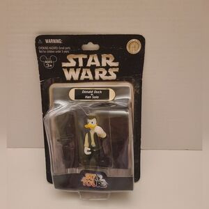 STAR WARS Star Tours DONALD DUCK as HAN SOLO, New, package is dented and ripped